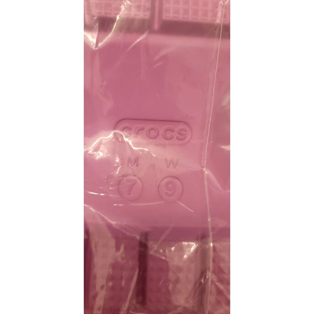 Crocs Platform Chunky Stomp Clogs Bubble Pink Purple Barney Ladies 9 BNWT - Picture 7 of 9